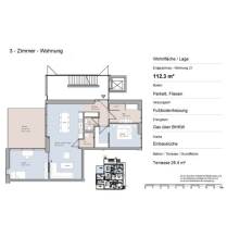 Aufteilung Wohnung Allplan CAD-Zeichnung für Expose Makler -Honorarbasis